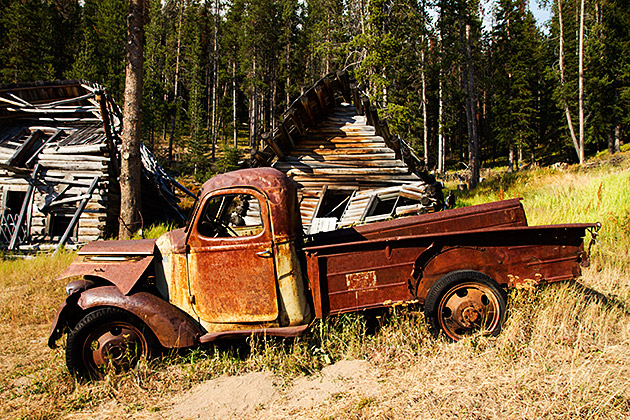 Burgdorf Hot Springs 9 Old Truck Idaho