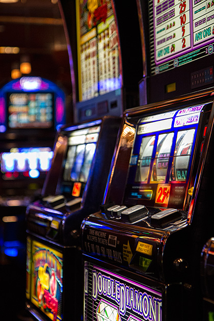 Vegas Flair at Cactus Petes in Jackpot, Nevada 9 Double Diamond slot machine