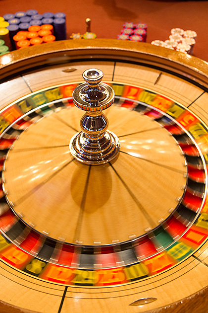 Vegas Flair at Cactus Petes in Jackpot, Nevada 8 Spinning roulette wheel