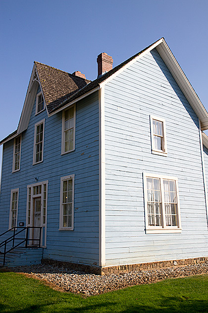The Cataldo Mission - Idaho's Oldest Building 10 Blue House Idhao