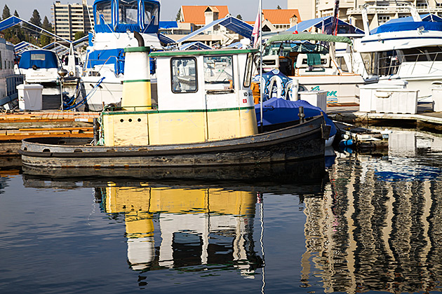 Oh, To Be Rich in Coeur d'Alene 23 Tug Boat Idaho