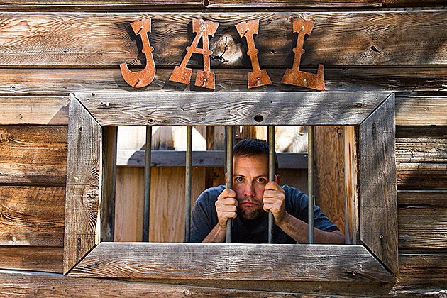 The Gold-Rush Town of Idaho City 2 Man behind jail bars in Idaho