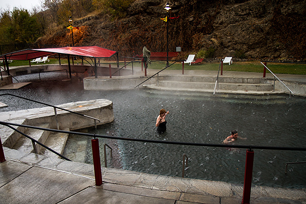 Taking a Break in Lava Hot Springs 5 Hoit Spring Hail