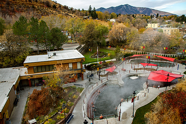 Taking a Break in Lava Hot Springs 2 Hot Springs Of Idaho