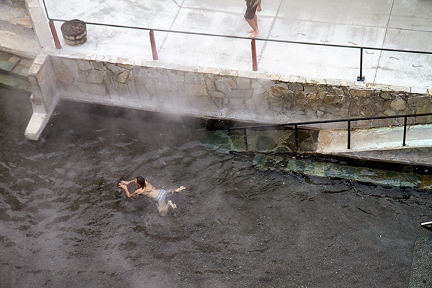 Taking a Break in Lava Hot Springs 4 Hot spring Swimmer