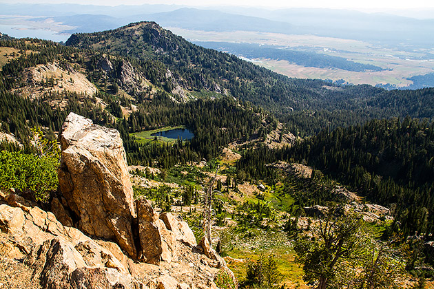 Blue lake view in Idaho