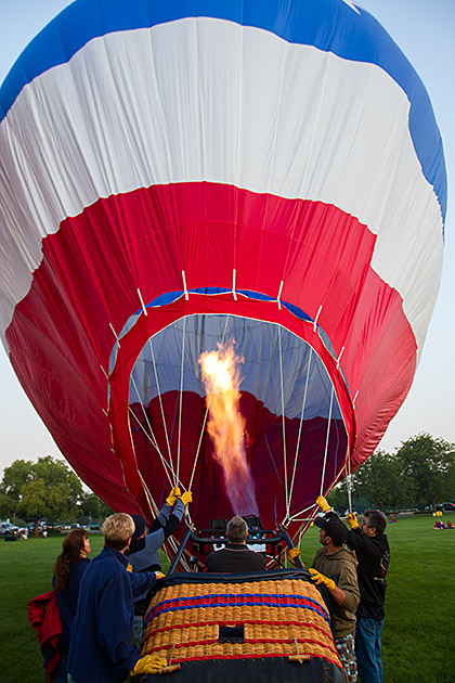 Hot Air Ballon Set Up