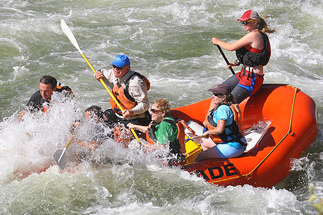 In the Water with Cascade Raft & Kayak 1 Whitewater Rafting Idaho