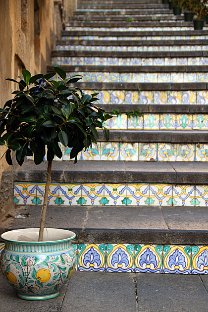 Stairway to Caltagirone 3 Caltagirone stair tiles