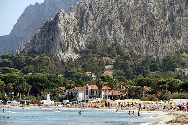 Mondello 1 Mondello Beach with rocks