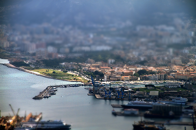 Monte Pellegrina Palermo view over harbor