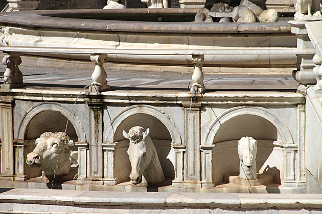 The Florentine Fountain of Piazza Pretoria 7 Fountain Animals