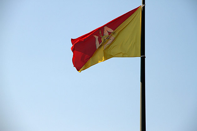 The Road to Palermo 17 Sicily Flag