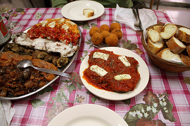 A Surprise Feast at Trattoria Family Michele & Iolanda 1 Antipesto Sicily