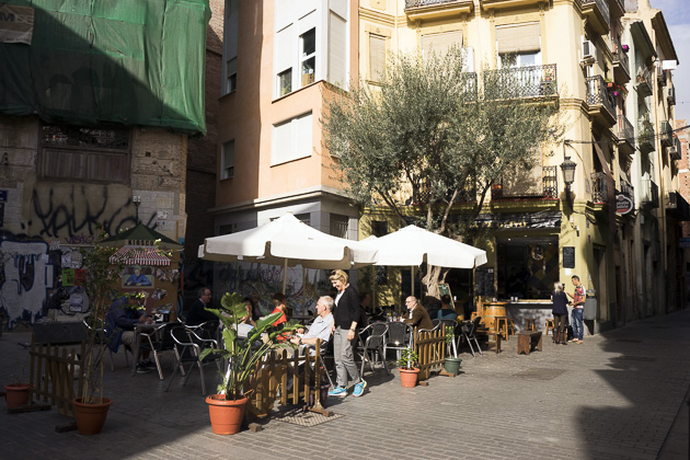 Plaza del Árbol in El Carmen Valencia