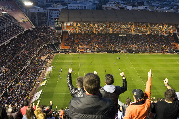 Old Mestalla Stadium in Valencia