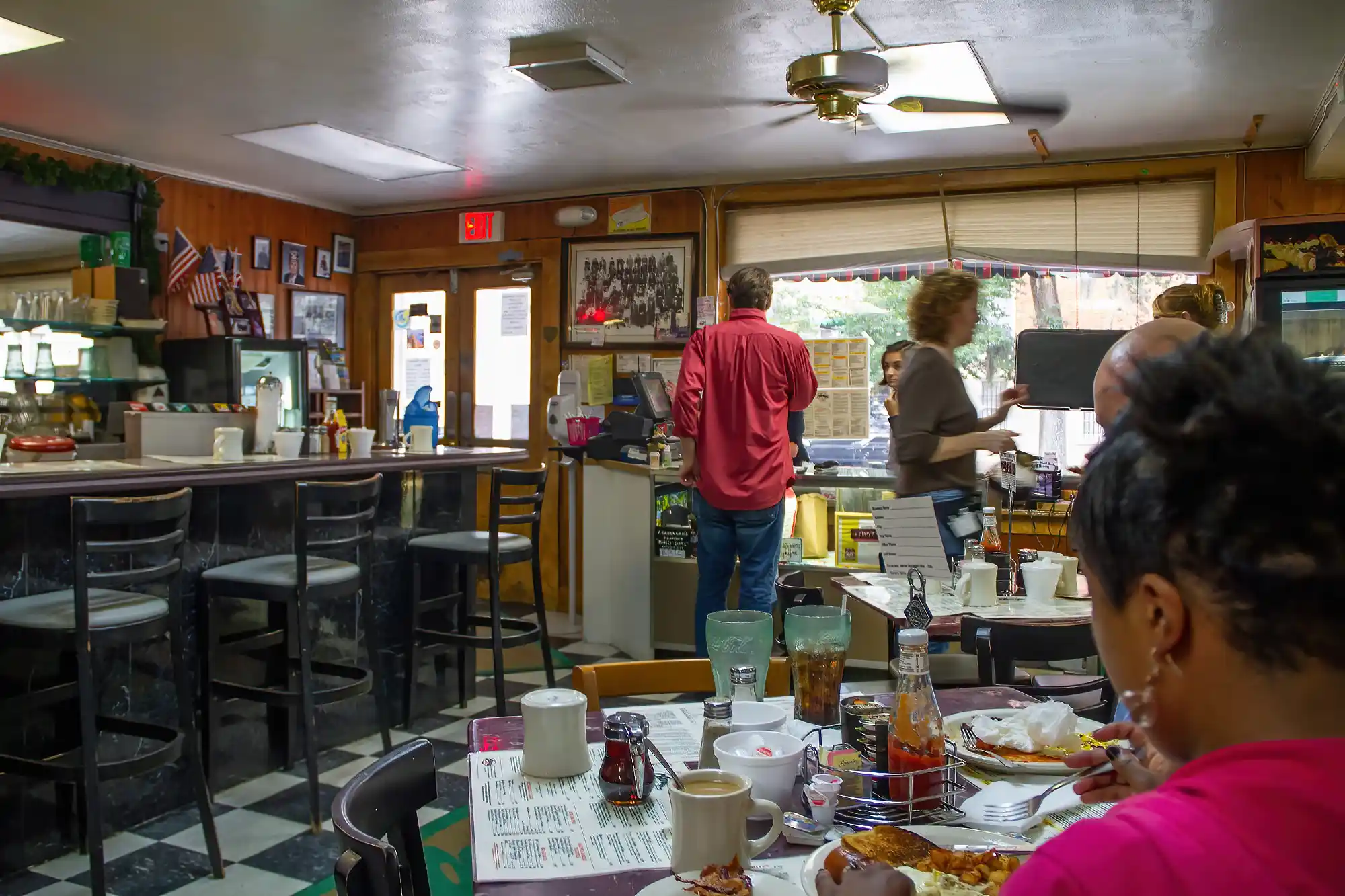 View inside Clary's Diner in Savannah