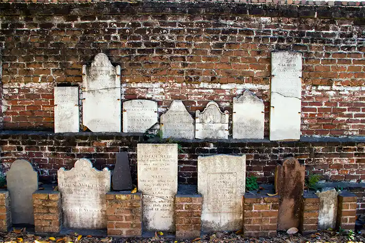 Colonial Park Cemetery 4 Colonial Eastern Cemetery Wall