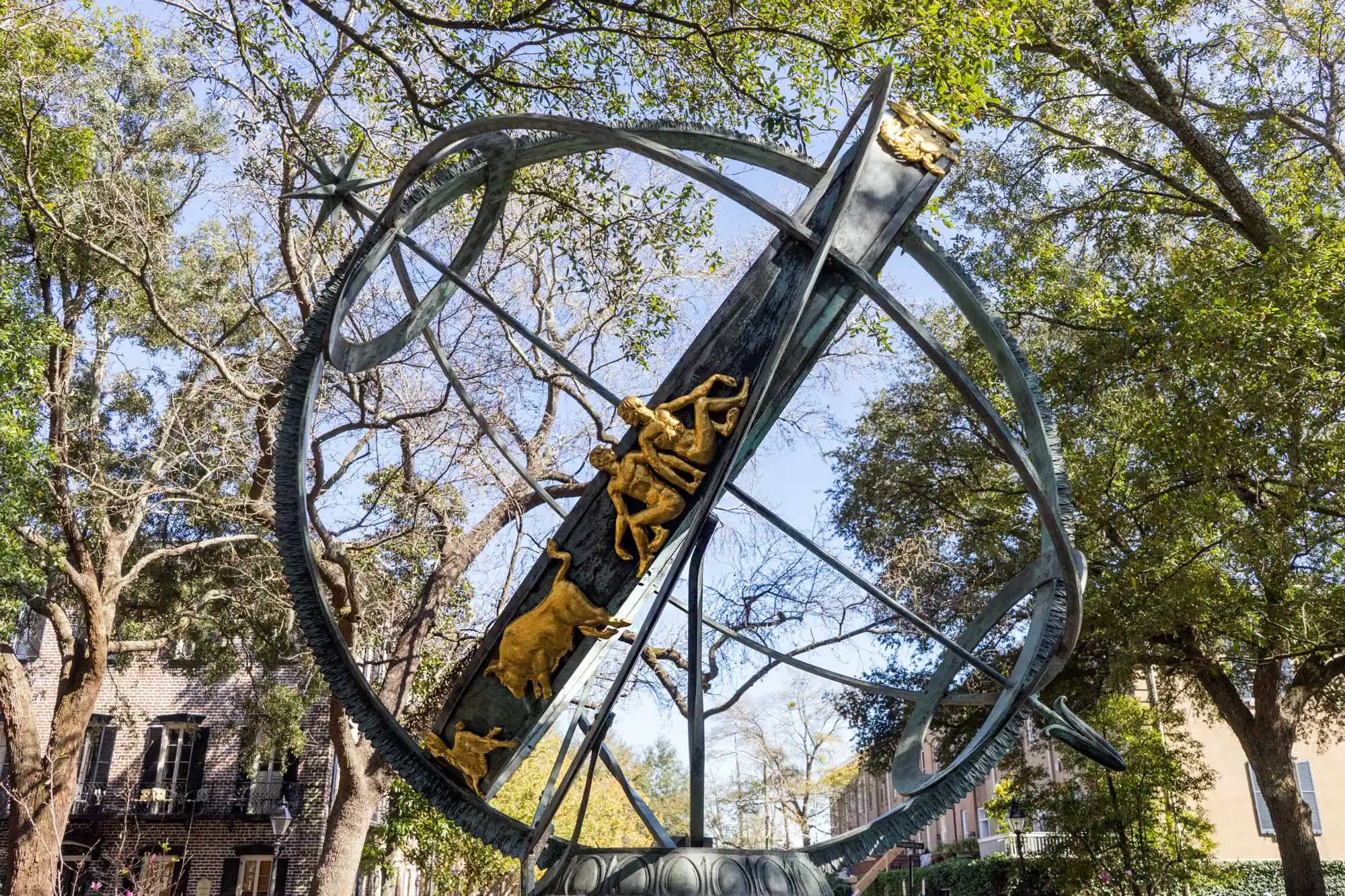 Troup Square 2 Armillary Sphere Troup Square in Savannah