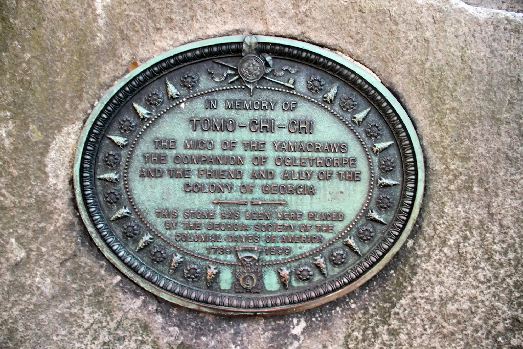 Wright Square 4 In Memory of Tomo-Chi-Chi in Savannah