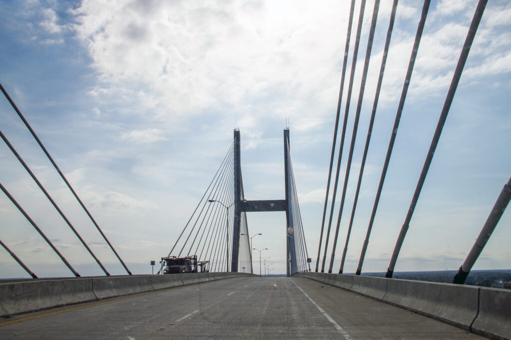 The Road to Savannah 8 Going over the Savannah Bridge