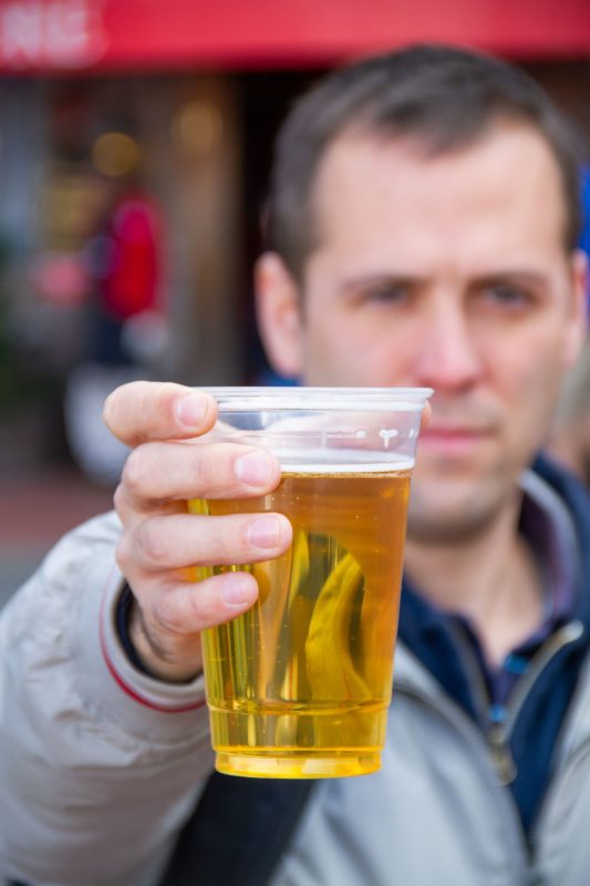 The Heroic Genius of To-Go Cups 3 Open Container To-Go Cup Savannah man drinking a beer in public