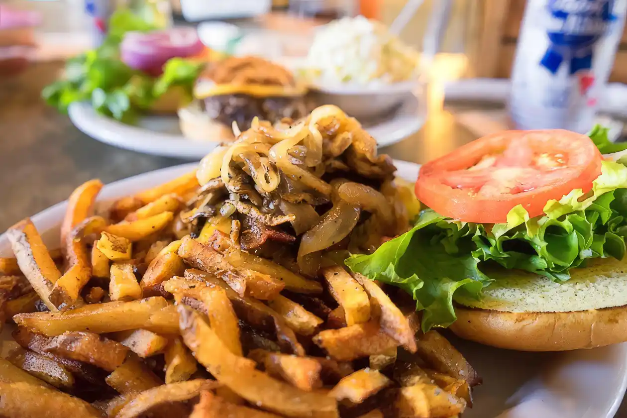 Green Truck Restaurant Fries in Savannah