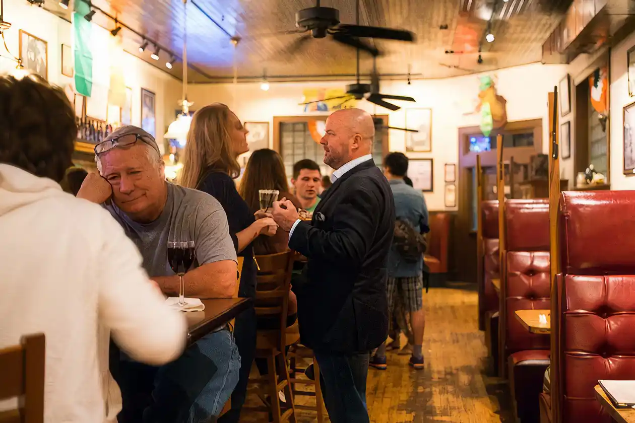 Friday night in Savannah, Georgia - People having fun