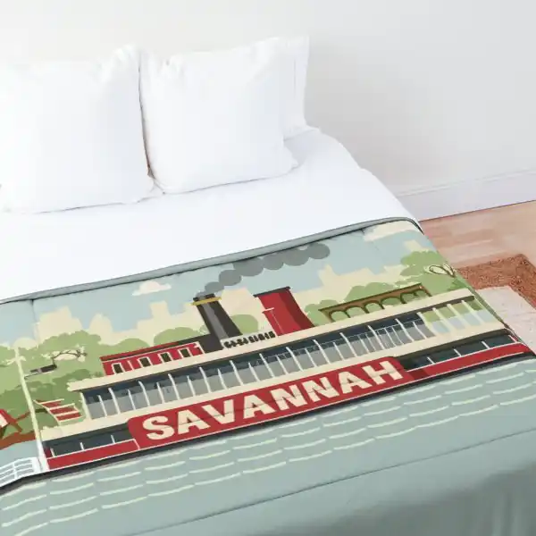 Savannah steam boat duvet covers