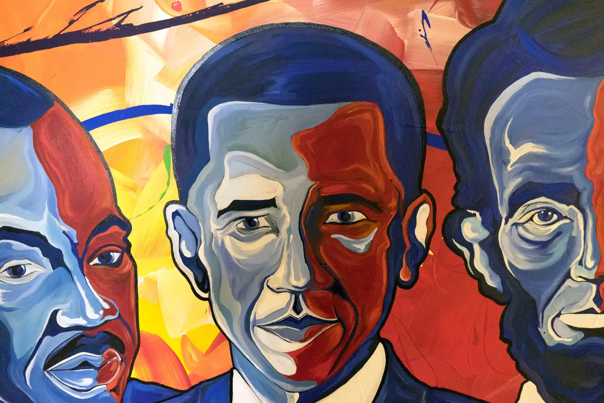 The Beach Institute 3 Barack Obama Painting in Savannah