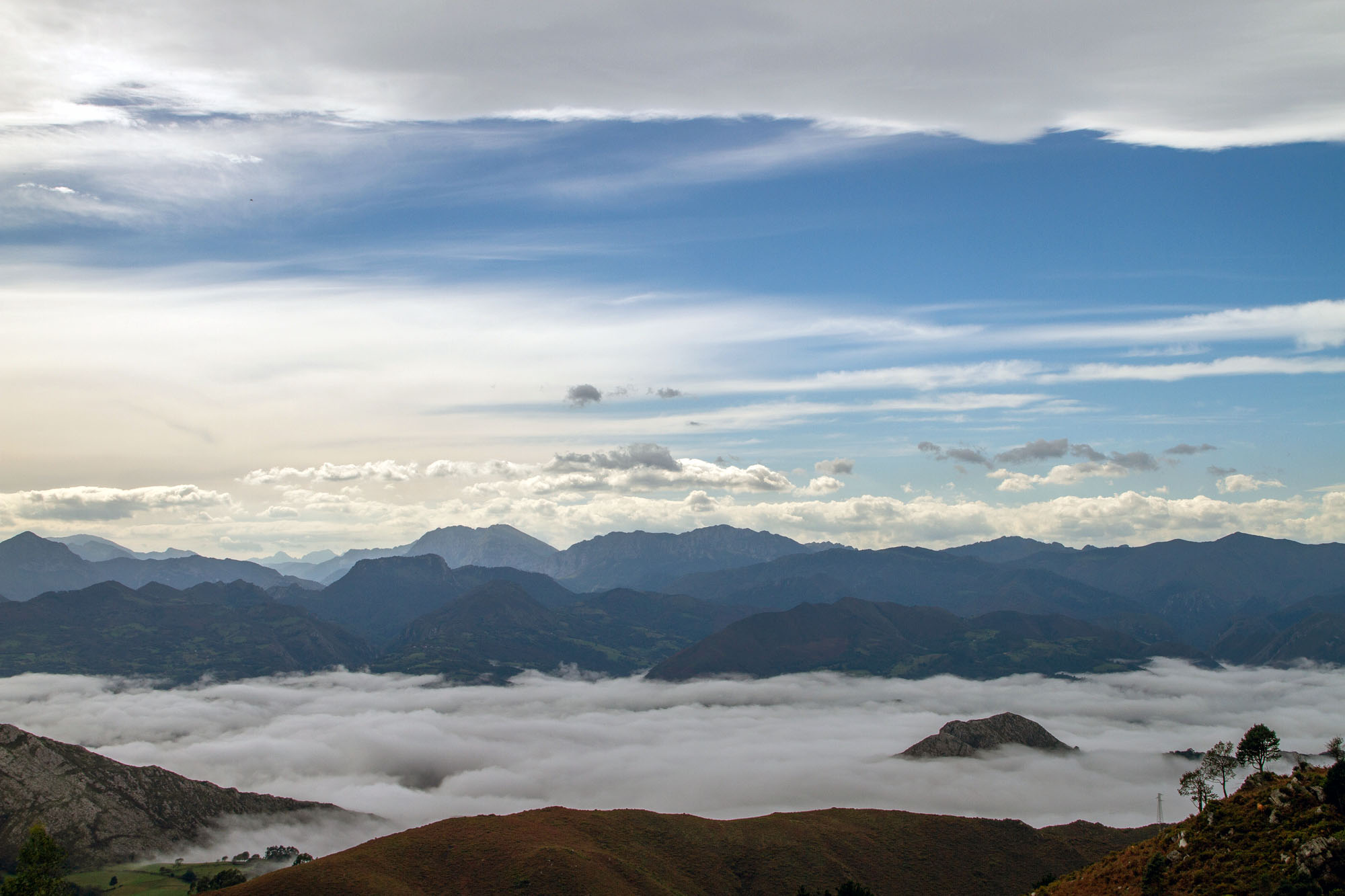 Above the clouds Asturias