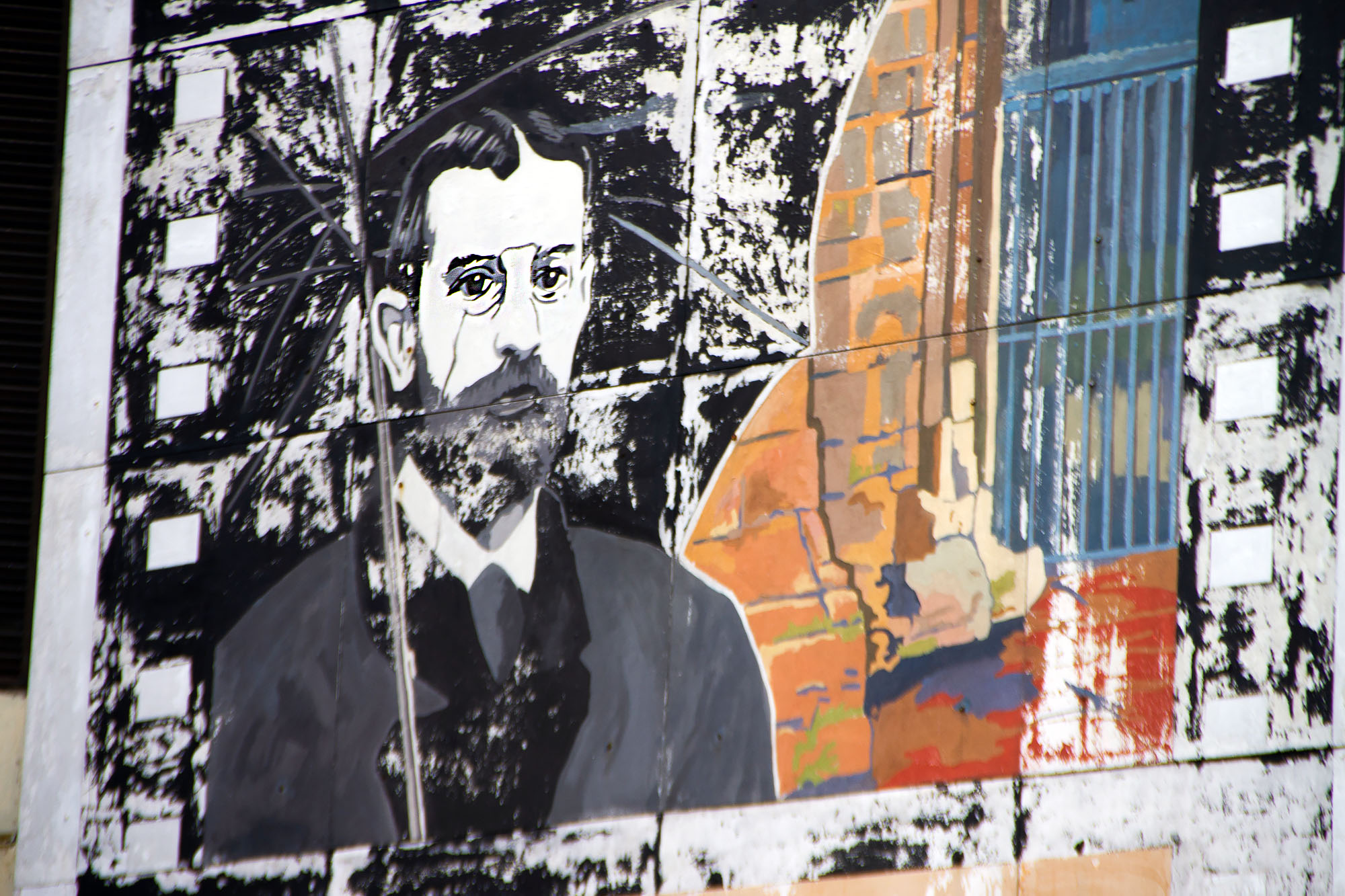 Clarin street art Regenta Oviedo, Spain