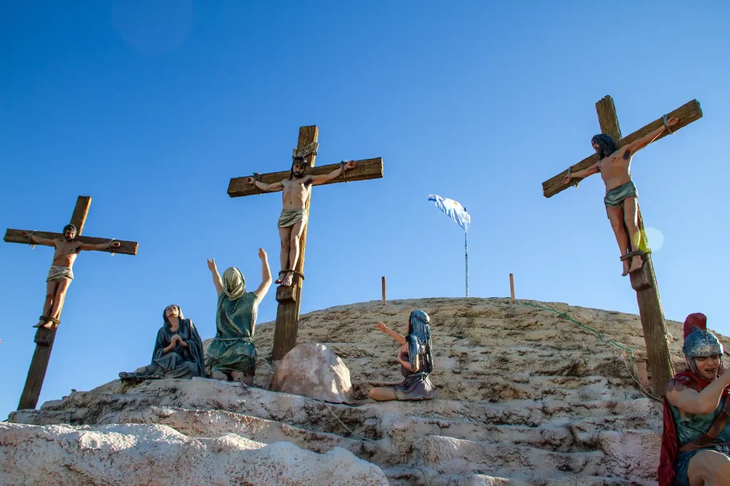 Jesus crucifixion in Buenos Aires 