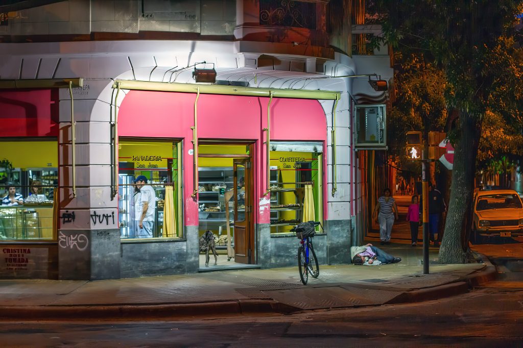 Welcome to La Boca 6 La Boca Bar at night in Buenos Aires