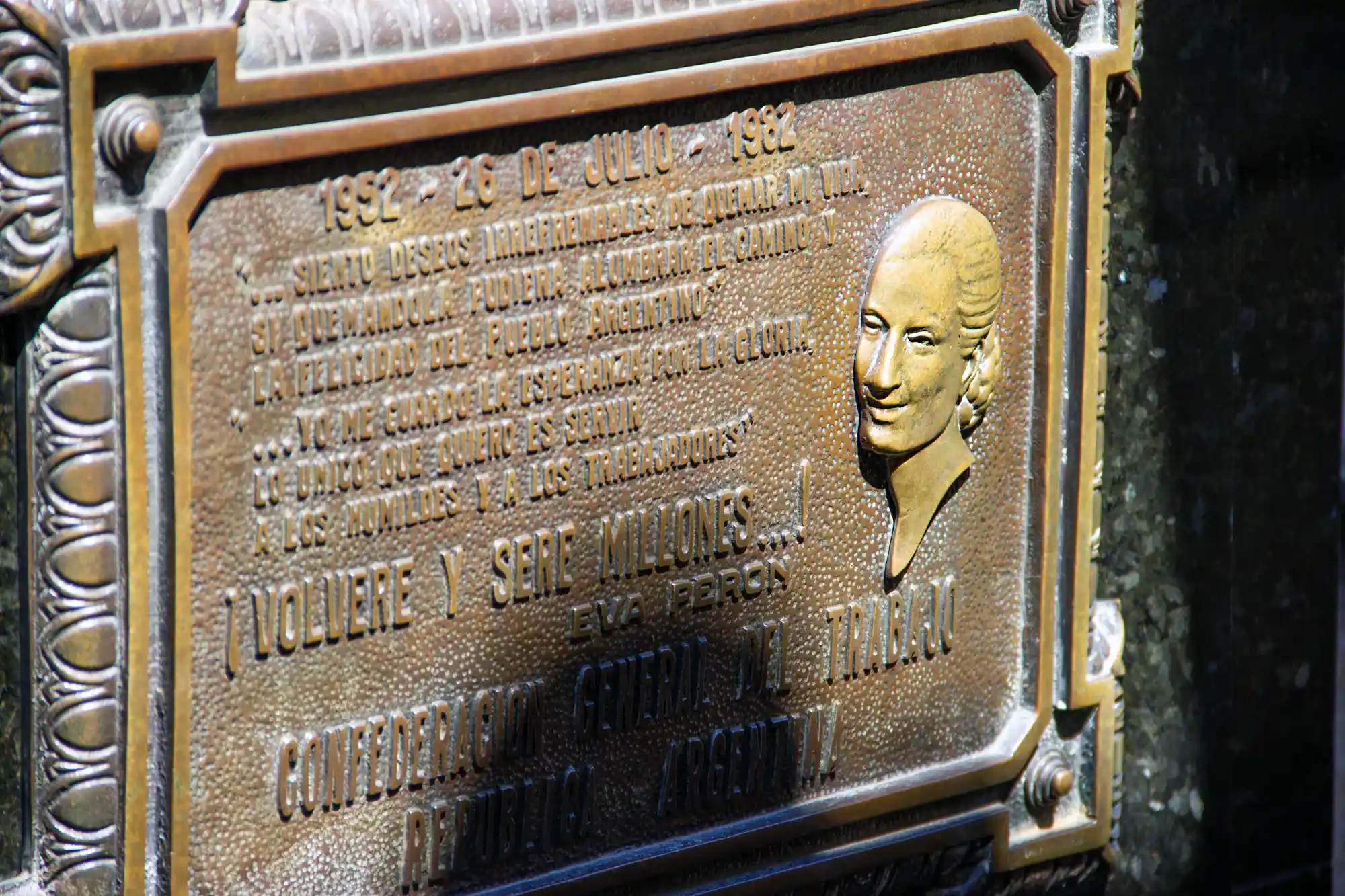 Evita Peron Grave